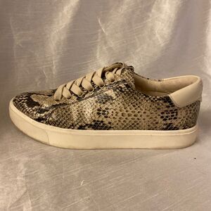Sam Edelman Womens 7 Ethyl Snake Print Sneakers Lace Up Tennis Shoes